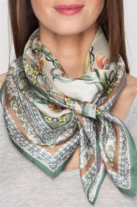 silk neck scarves for women